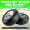 11x4.00-5 Lawn Mower Tires Flat Free Tire and Wheel 2
