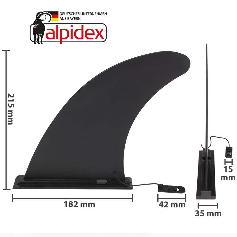 ALPIDEX Finne SUP/Surf Universal 9 Inch Surfboard Fins Replacement Accessories