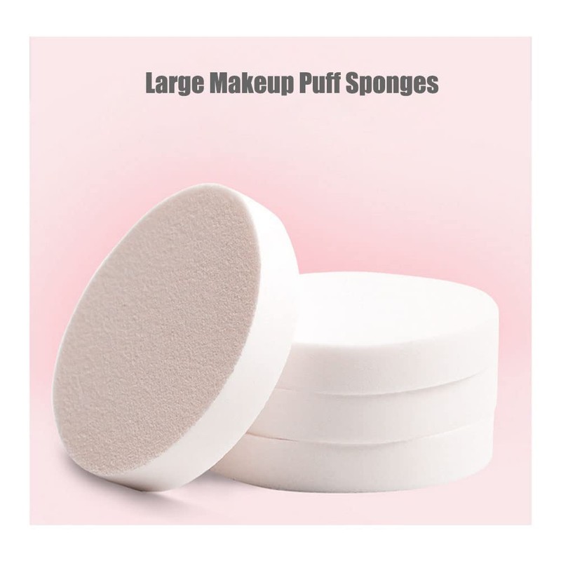 6 PCS White Large Makeup Blender Cosmetic Eye Face Foundation