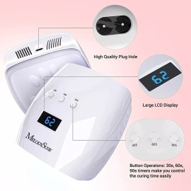 Melodysusie Lámpara De Uñas Led Uv True 54w Profesional Seca