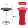 Deisy Dee 24x43 Cocktail Spandex Stretch Round Tablecloth Table Cover