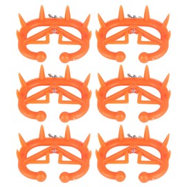 Pack of 6 Cattle Nose Ring, Calf Nose Ring, Plastic Cow Nose Ring, Farm, Livestock Animal Supplies, Weaning Tool, Offset Ring for Calf, Livestock, Prevent Sucking