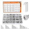 HELIFOUNER 1280 Pieces M2 M3 M4 M5 304 Stainless Steel