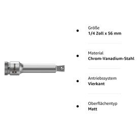 Wera 05003527001 8794 A - 1/4-Inch Zyklop Wobble Extension - Silver