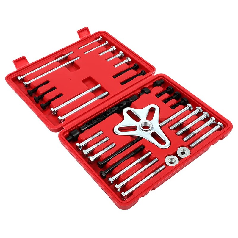 SCITOO 46 Pieces Steering Wheel Puller Kit with Harmonic Balancers