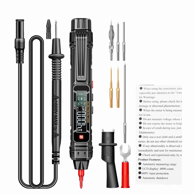 Pen Type Multimeter Portable Automatic Shutdown Intelligent High Accuracy Digital