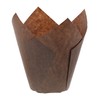 Royal Brown Tulip Style Baking Cups, Large, Sleeve of 200,