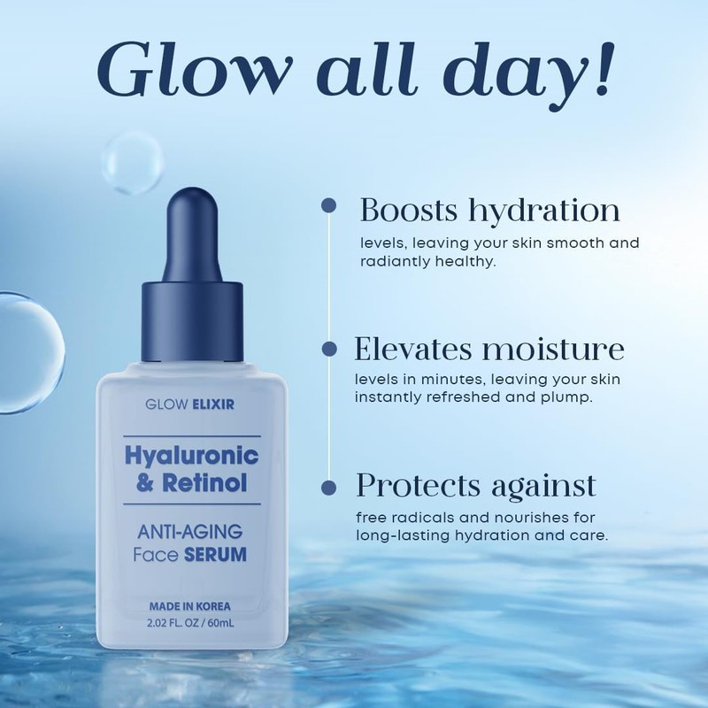 Glow Elixir Collagen & Peptides Face Serum – Firming &