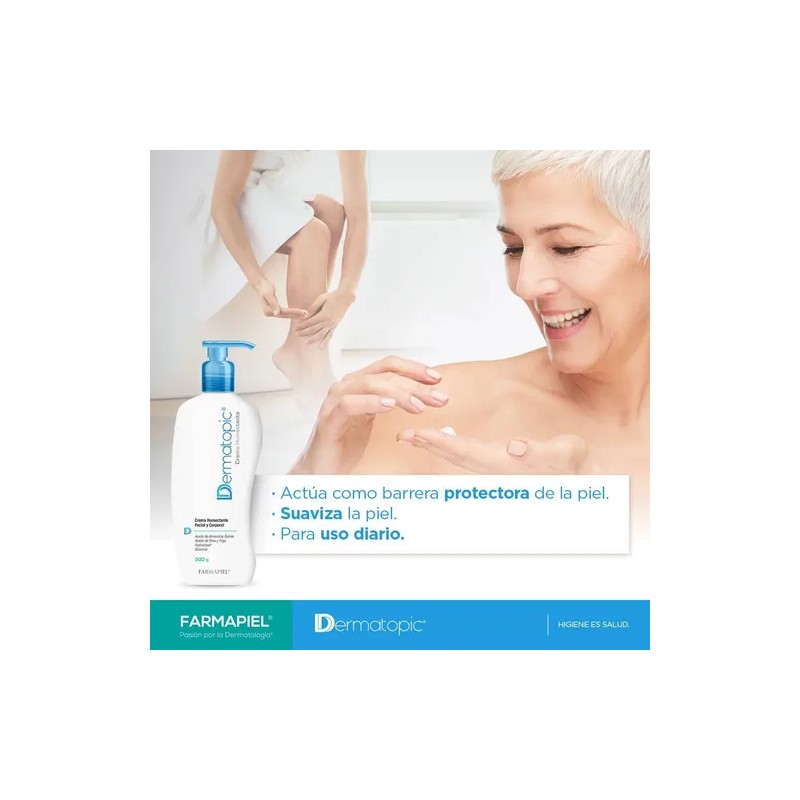 Crema Humectante De Uso Facial Y Corporal Dermatopic 500 G
