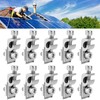 Pack of 8 Solar Panel Grounding Clips, Earth Clamp for