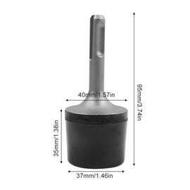 Driven rubber mallet, rubber tool hammer, press hammer, rubber mallet, SDS Plus, ideal for radiators, pipes, tiles, carpentry work and anywhere