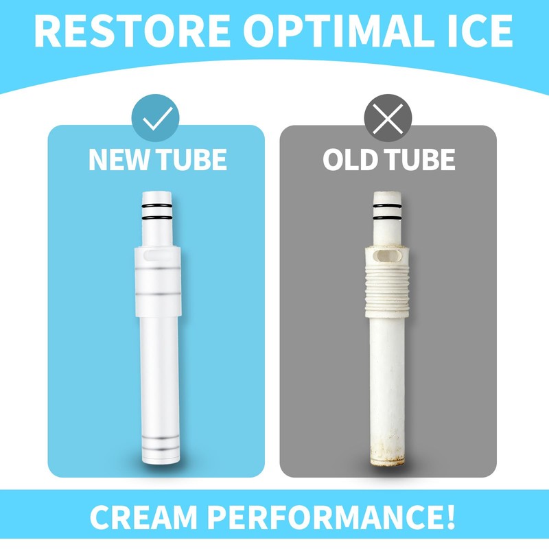 2-Pack Puffing Air Tubes for VEVOR Ice Cream Maker Machine,