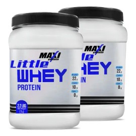 Suplemento Polvo Proteína Maxi L 1kg Pack 2 Pzs Sabores Sabor Vainilla- Natural                                                                       
