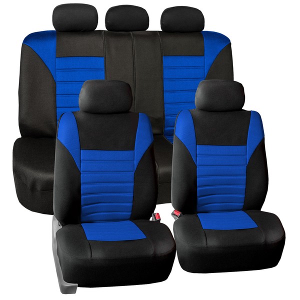 FH Group FB068BLUE115 Blue Universal Car Seat Cover (Premium 3D