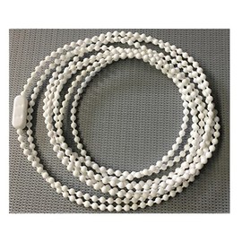 EFIXS Roller Blind Chain Made of PVC (Control Chain) Length 50 cm to 50 m Here: 25 m Operating Length 3.2 x 4 mm for Roller Blinds Blinds Slat Curtains White Includes Chain Connector