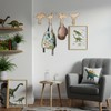 Kathfly 4 Pcs Dinosaur Coat Hooks Dinosaur Wooden Clothing Hanger