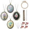 ZOCONE - Paquete de 4 kits de collar de bordado,