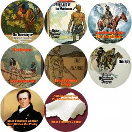 James Fenimore Cooper Lot of 8 MP3 (Check Player) CD Audiobook Last of Mohicans