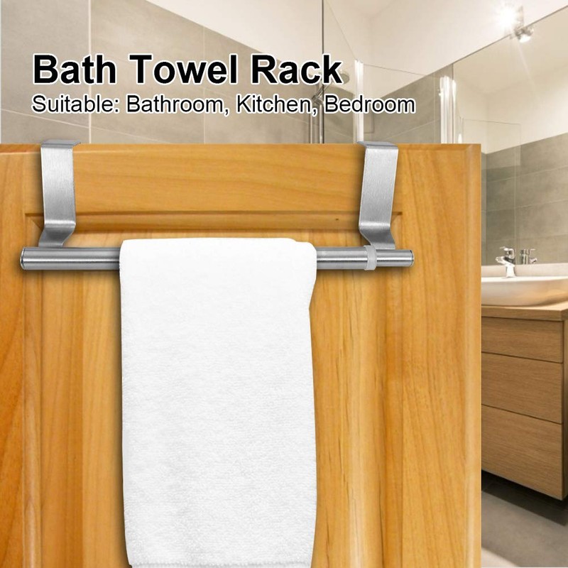 Retractable Towel Rack, Stainless Steel Double and Single Bar Bedroom
