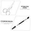 VICASKY 1set Eyebrow Grooming Durable Trimming Scissors Brush Comb for