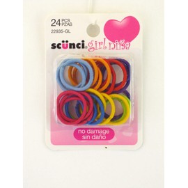 Scunci Girl No Damage Hair Elastics - 24 Pcs.