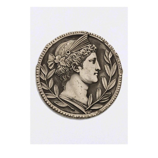 'Roman Coin' Temporary Tattoo - Water Resistant, Skin-Safe, Non-Toxic Transfer