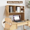 Tangkula Desktop Bookshelf, Countertop Storage Hutch with 4 Shelves for