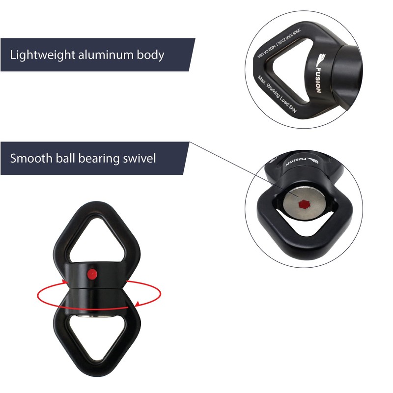 Swing Swivel, 36 KN Rotational Device Hanging Accessory for Web