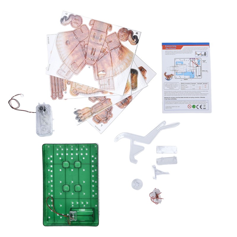 3D Paper Folding Dinosaur Toy Jigsaw Puzzle Science Experiment Toy
