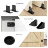 DIYHD 48" Ceiling Mount Bypass Sliding Door Hardware,Box Rail Pocket