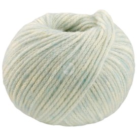 Lana Grossa Twinny 02 - Ecru/Light Turquoise
