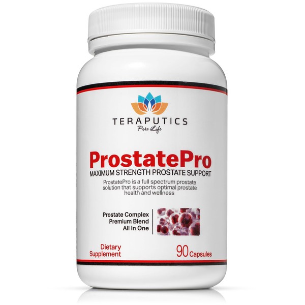 ProstatePro - 33 Herbs Saw Palmetto Prostate Health Supplements For Men | Reduce Urination | Hair Growth w/ DHT Blocker | Beta Sitosterol, Pygeum and Saw Palmetto for Men Prostate Support, 90 Capsules