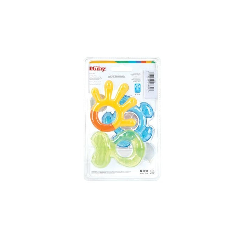 Nuby Three Step Teether Set | 3 Pack | 3m+