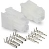 Molex Connector Lot, 3 Matched Sets, (4-Circuits) w/18-24 AWG, Pin