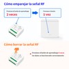 Interruptor Remoto Inalámbrico para Pared, sin necesidad de cableado, Compatible