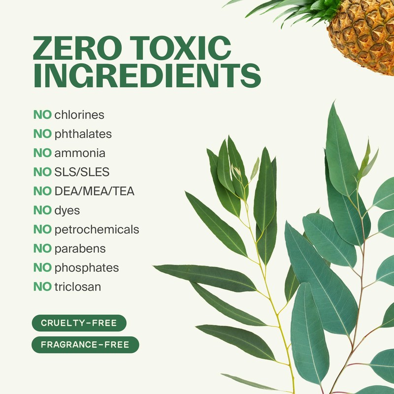 Fuwa3e Pineapple Enzyme Natural Toilet Bowl Cleaner Halcyon Eucalyptus -