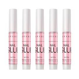 Makartt Makartt Super Strong Nail Glue for Press On Nails- Acrylic Nails Nail Tips Glue for Stick On Nails Long Lasting Nail Glue for Fake Nails Broken Nails Repair Professional Nail Adhesive Bond 0.07oz 5Pcs