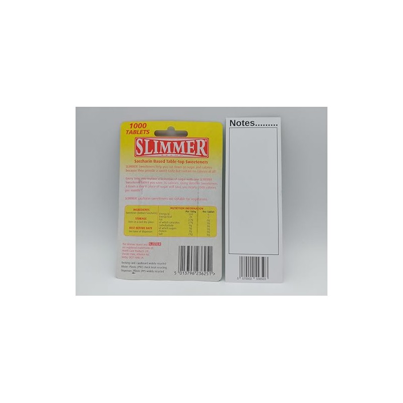 Slimmer Calorie Free Sweetener Bundle with Mollymae Bookmark | 2