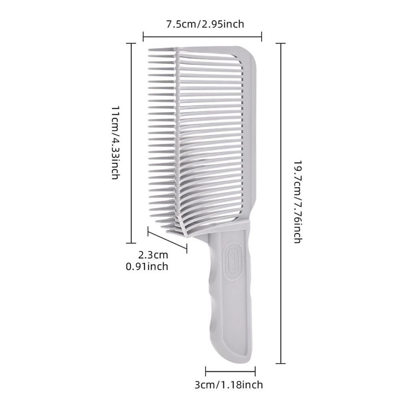 2PCS Barber Gradient Positioning Combs, Ergonomic Barber Fade Combs Professional