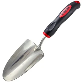 Darlac Stainless Steel Garden Trowel - Ideal For General Gardening and Potting - Depth Gauge For Accurate Planting - Ergonomic Rubber Handle - Hanging Hole Handle For Easy Storage