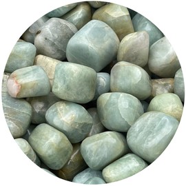 Wholesale Aquamarine Tumbled Stones, Polished Natural Aquamarine Gemstone, Aquamarine Polished Rocks (Aquamarine, 1 Pound)