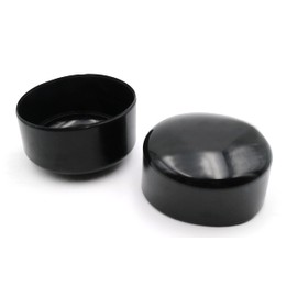 Design61 2 x PVC Cover Caps for Round Pipes Pipe Caps Diameter 62.5-64 mm