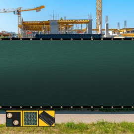 SHADESPEARE Customized 6' x 101' Green Fence Privacy Screen,with Bindings & Grommets,Heavy Duty for Gardens,Backyard,Patio,Tennis Court,Pool,Construction Project, Outdoor Events, We Make Custom Sizes