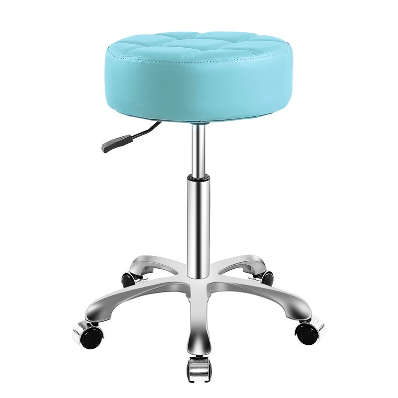 Rolling Adjustable Stool with Wheels for Work Medical Tattoo Salon