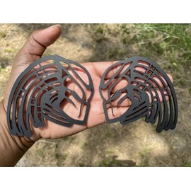2Pcs Predator Emblems Car Badge, Custom 3D Exterior Automotive Accessories, Universal Fit for Car, Truck, SUV (Matte Black)