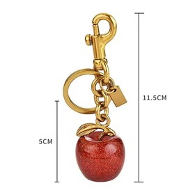 ALMLWIAJ Leather Cherry Charms, Cherry Bag Charms, Women's Cherry Keychain, Cherry Leather Bag Decorations (Red)