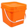 ARTIBETTER Square Food Grade Bucket 5L Plastic Bucket with Lid
