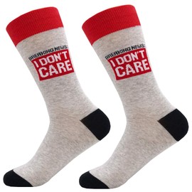 KoolHour Mens Adult Youth Original Patterned Funky Novelty Casual Crew Dress Socks for Men,Gray