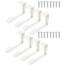 8 Pcs RV Curtain Holder Clip Set, RV Window Side Curtain Holder, Plastic Camper Curtain Hold Down with Screws
