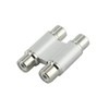 2 RCA Shielded Cable Joiner Adaptor Plug Metal Home Hi-Fi